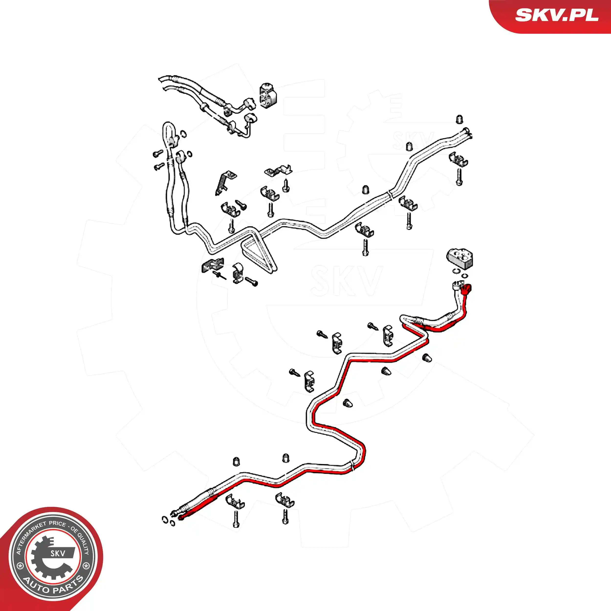 ESEN SKV 54SKV720 High-/Low Pressure Line, air conditioning
