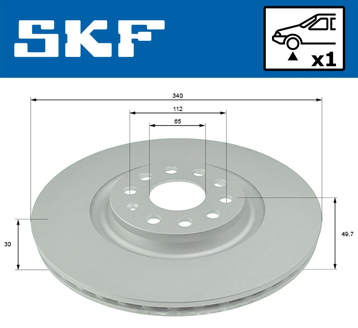 Brake Disc VKBD 80292 V1