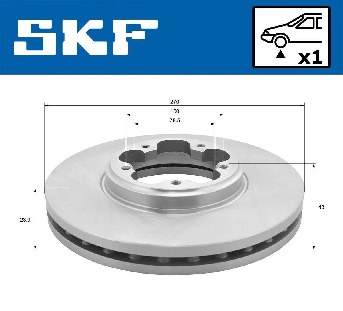 Brake Disc VKBD 80123 V1