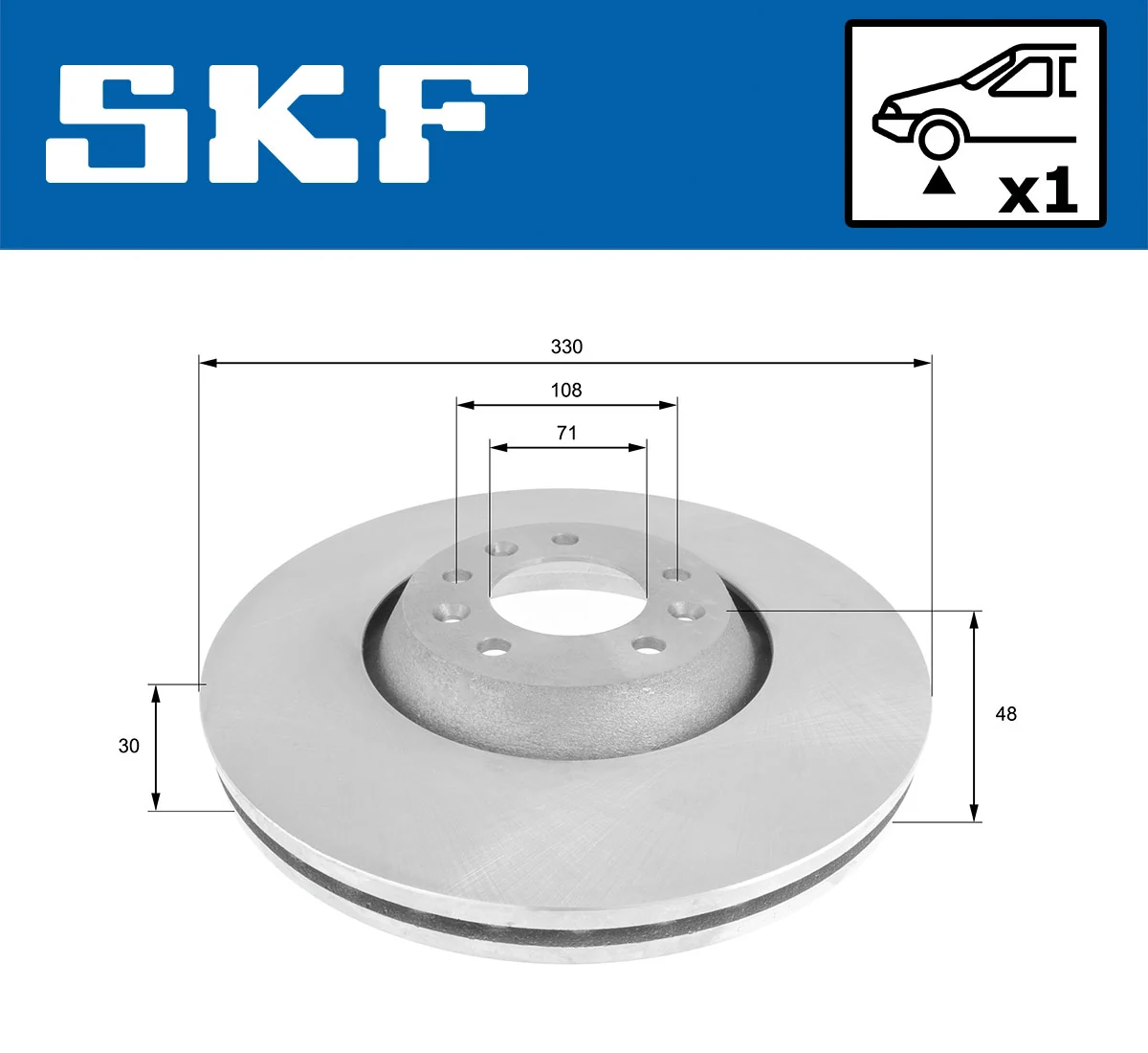 Brake Disc VKBD 80216 V1