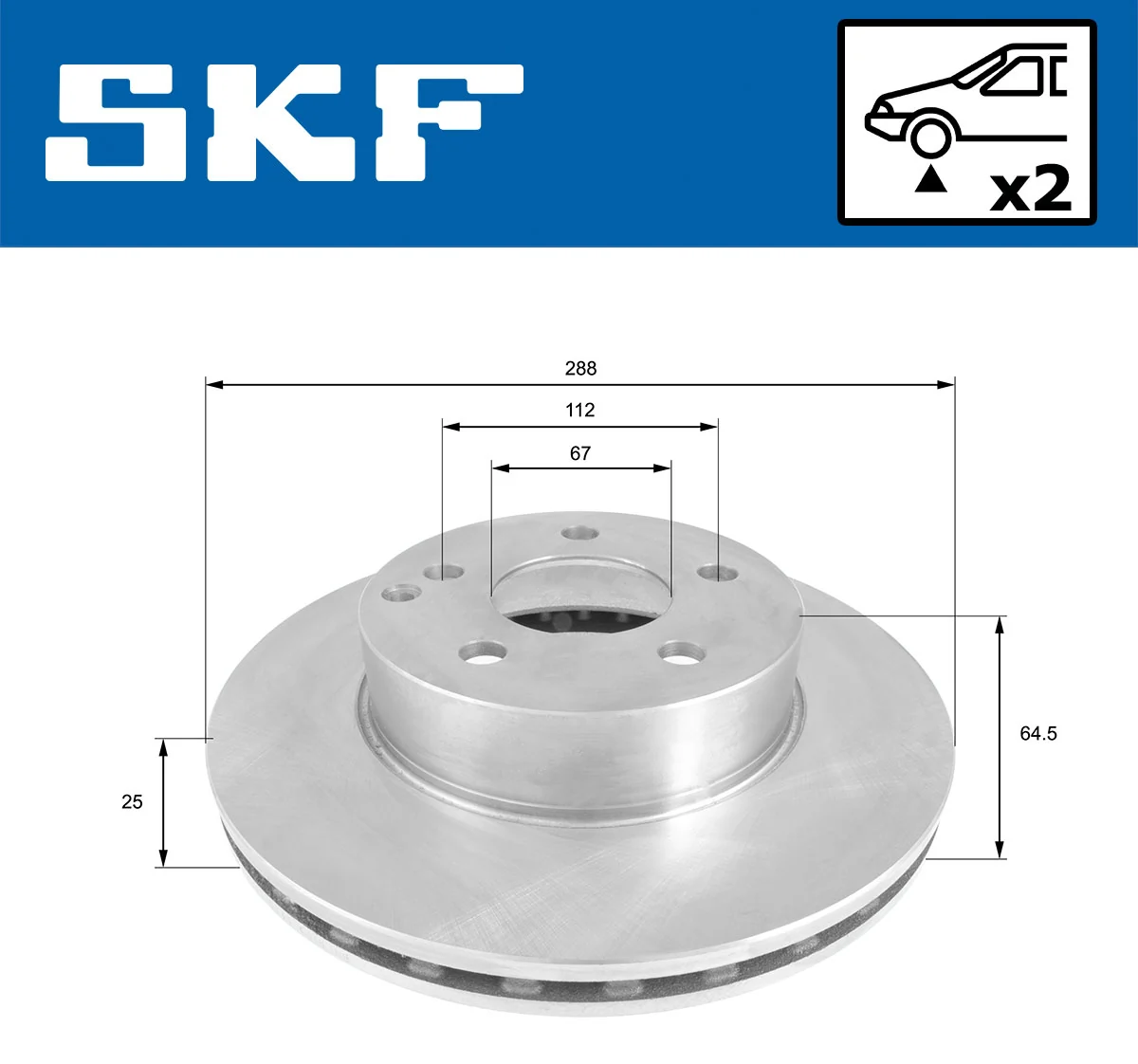 Brake Disc VKBD 80143 V2