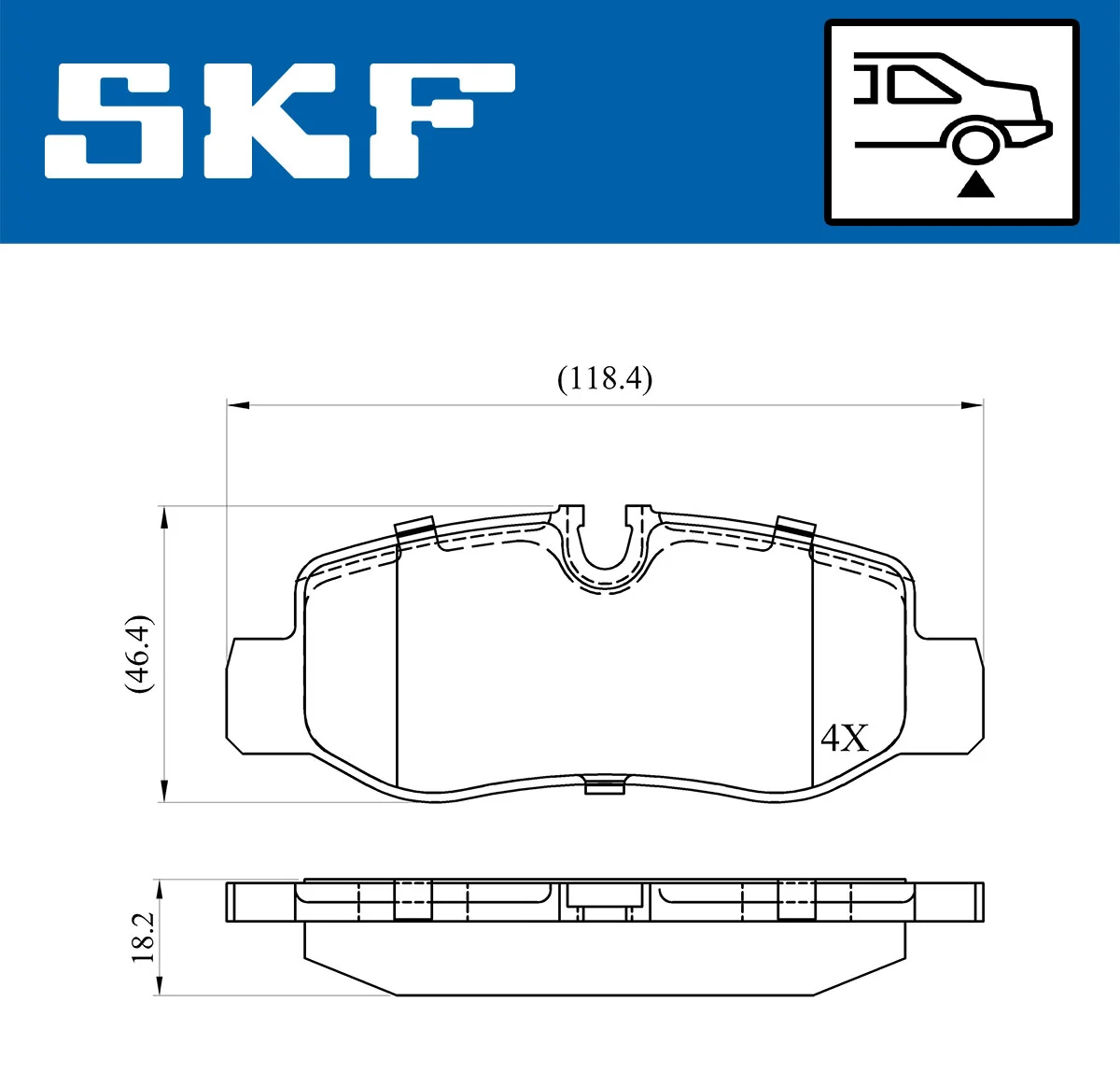 Brake Pad Set, disc brake VKBP 90080