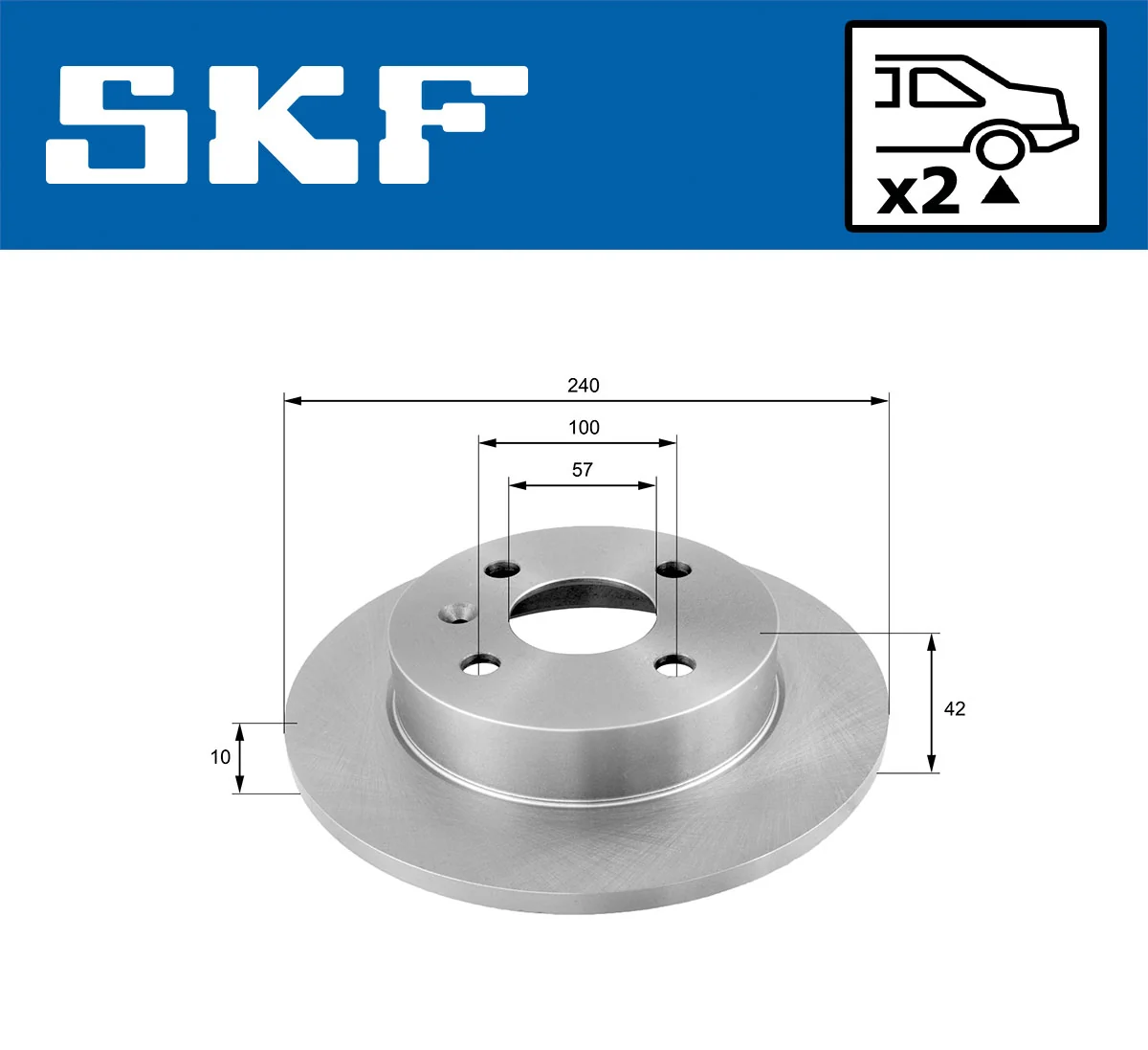 Brake Disc VKBD 90497 S2