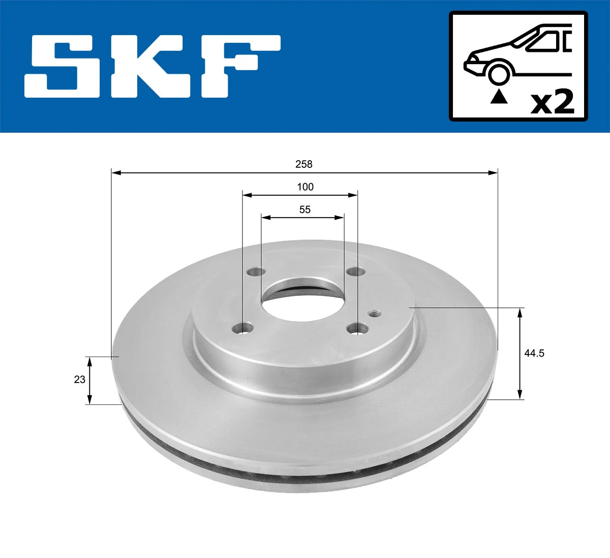 SKF VKBD 80351 V2 Brake Disc