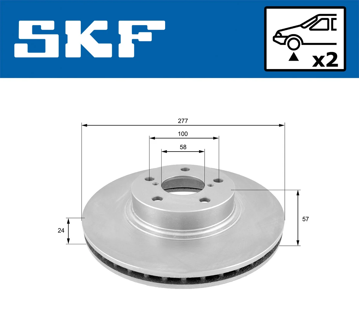 SKF VKBD 80341 V2 Brake Disc