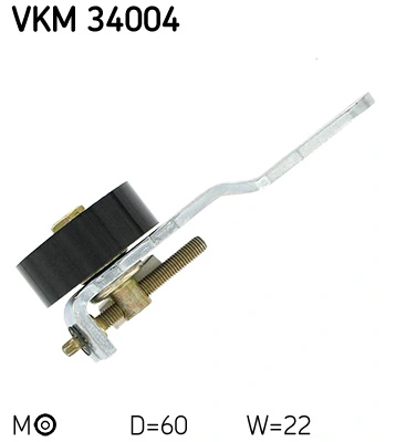 Belt Tensioner, V-ribbed belt VKM 34004