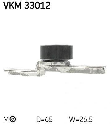 Tendeur de courroie, courroie trapézoïdale à nervures VKM 33012