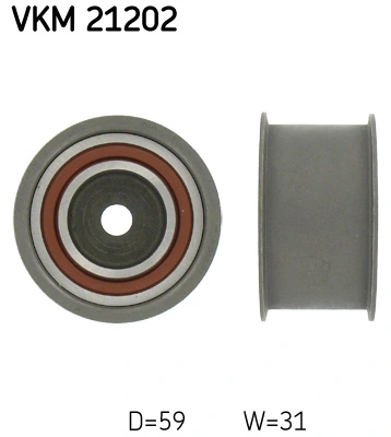 Deflection Pulley/Guide Pulley, timing belt VKM 21202