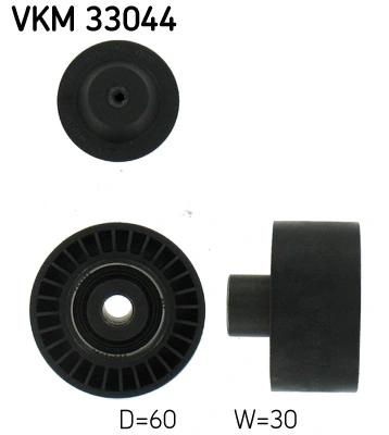 Deflection/Guide Pulley, V-ribbed belt VKM 33044