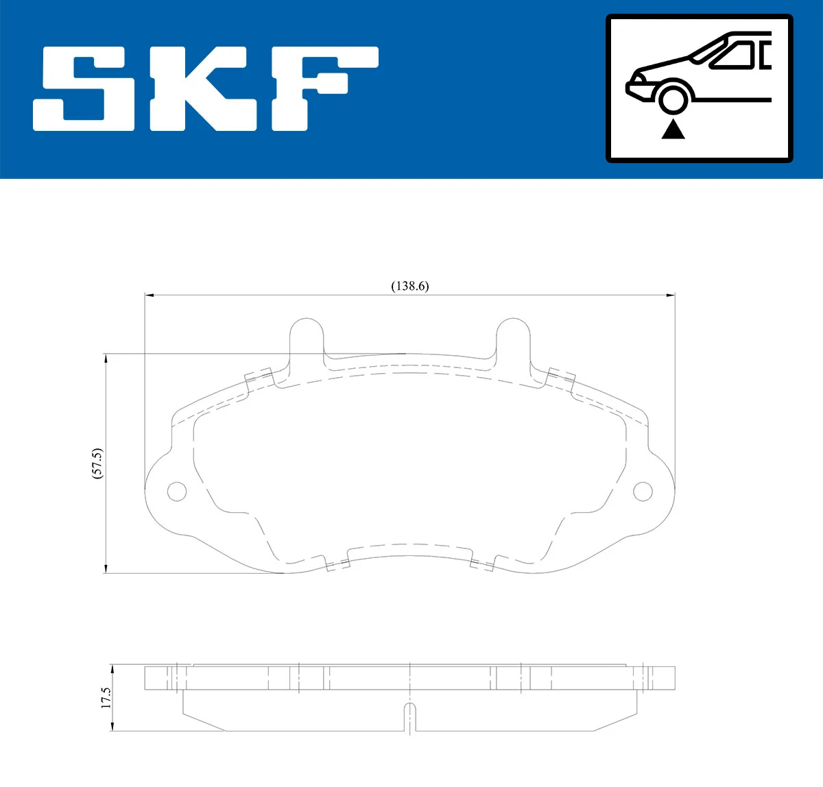Brake Pad Set, disc brake VKBP 80522