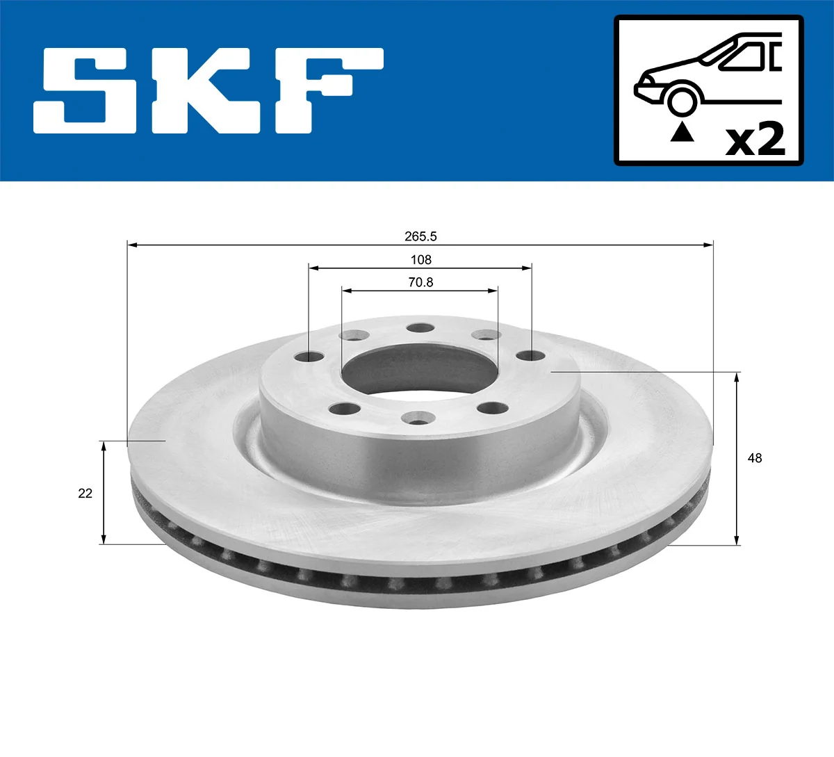 Brake Disc VKBD 80113 V2