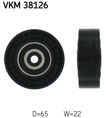 Deflection/Guide Pulley, V-ribbed belt VKM 38126