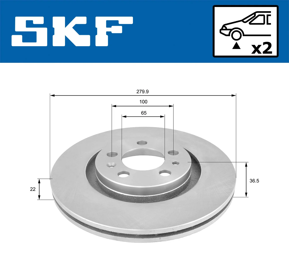Brake Disc VKBD 80021 V2