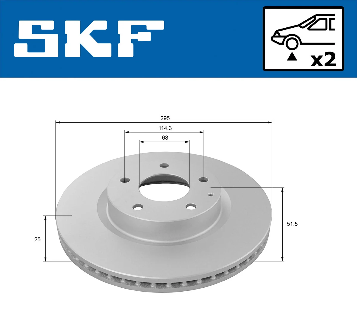 Brake Disc VKBD 80164 V2