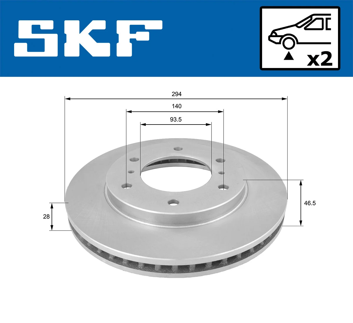 Brake Disc VKBD 80340 V2