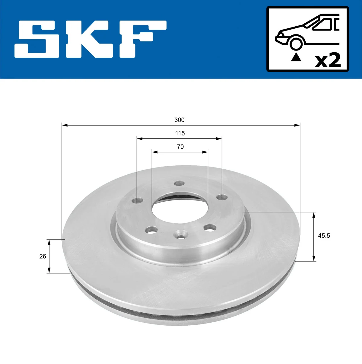 Brake Disc VKBD 80194 V2