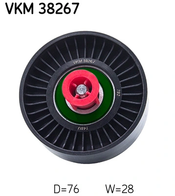 Deflection/Guide Pulley, V-ribbed belt VKM 38267