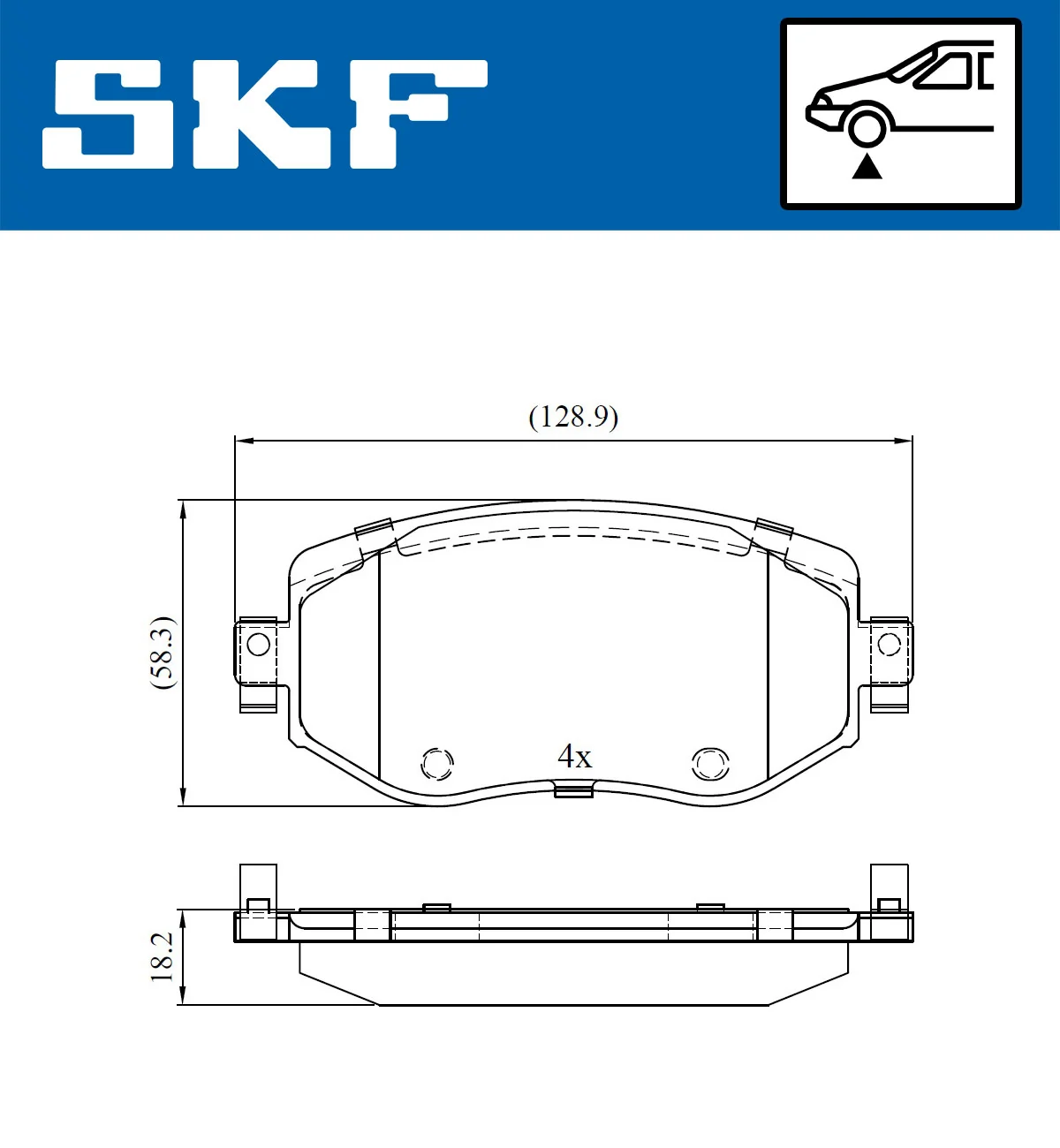 Brake Pad Set, disc brake VKBP 80083