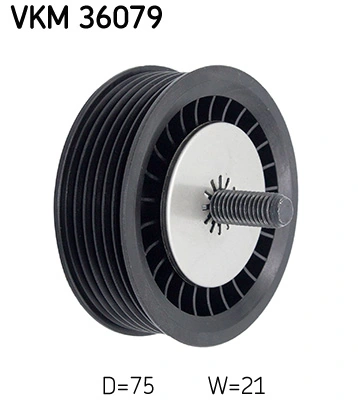 Deflection/Guide Pulley, V-ribbed belt VKM 36079