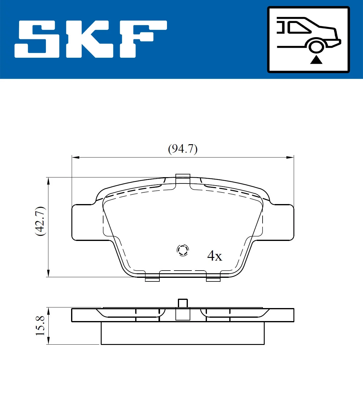 Brake Pad Set, disc brake VKBP 90315