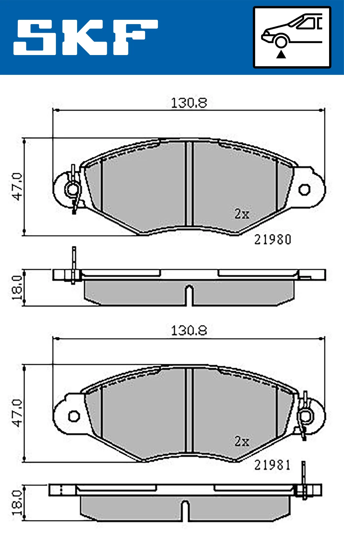 Brake Pad Set, disc brake VKBP 80212