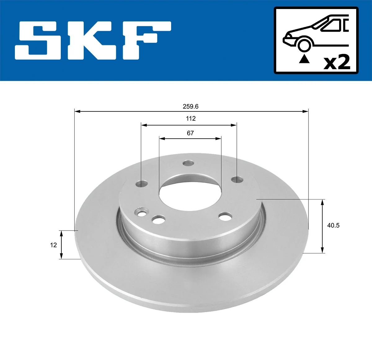 Brake Disc VKBD 80396 S2