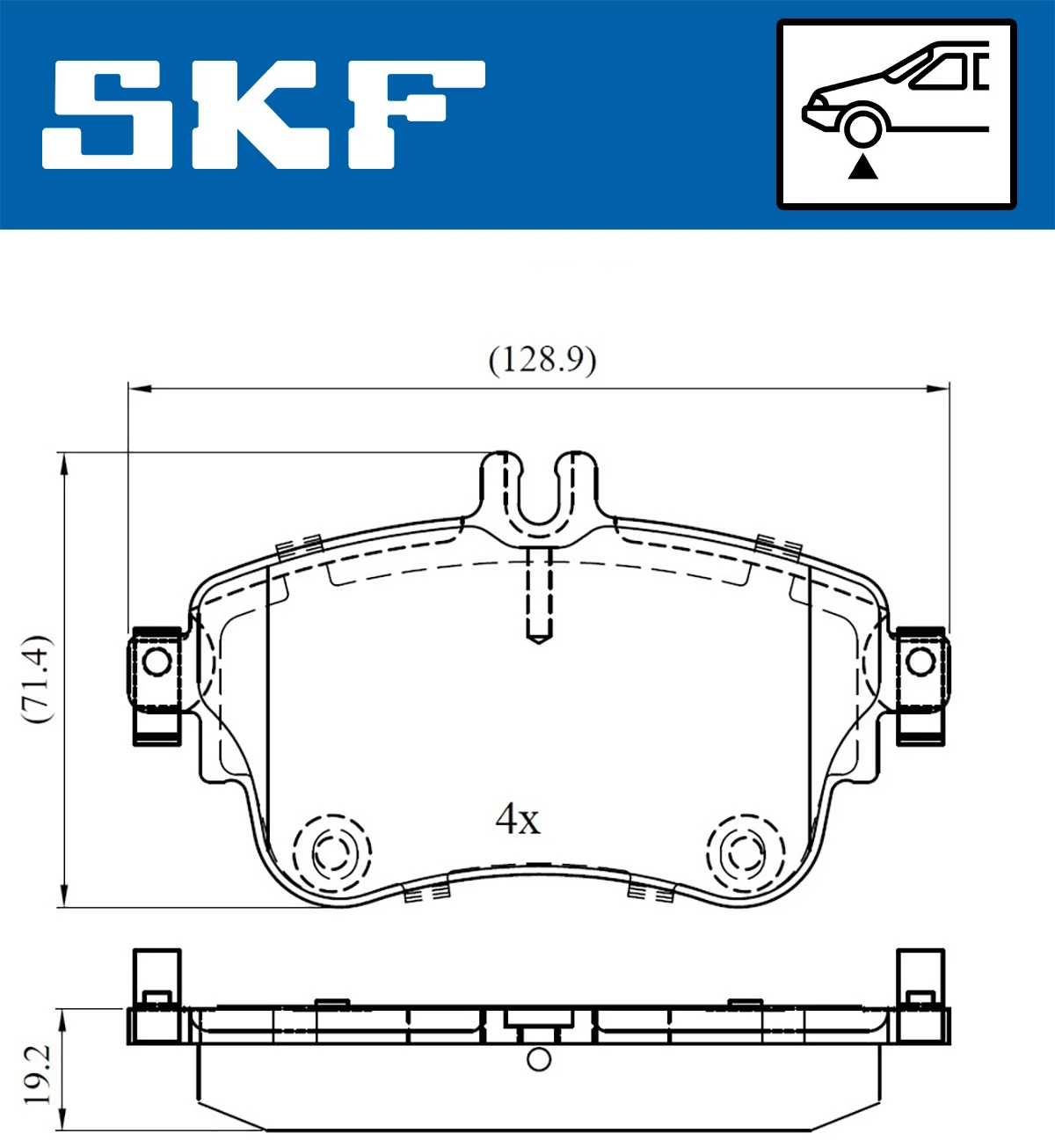 Brake Pad Set, disc brake VKBP 80099