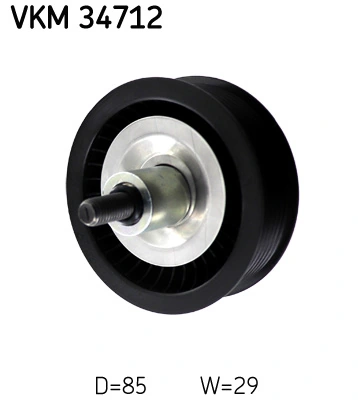 Deflection/Guide Pulley, V-ribbed belt VKM 34712