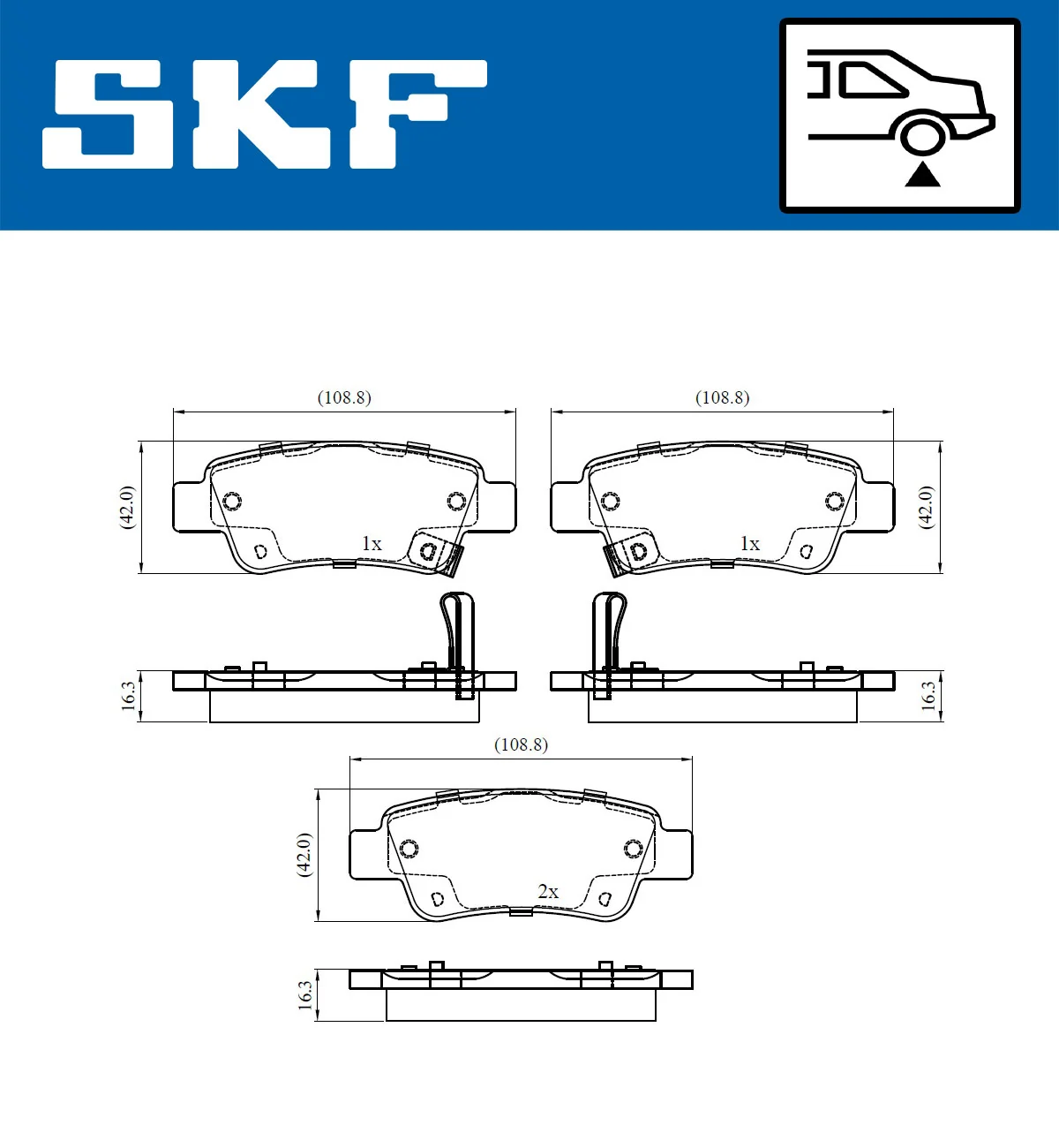 Brake Pad Set, disc brake VKBP 90439 A
