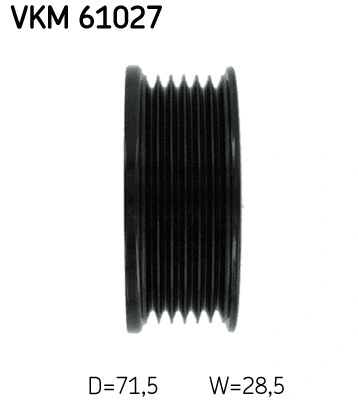 SKF VKM 61027 Deflection/Guide Pulley, V-ribbed belt