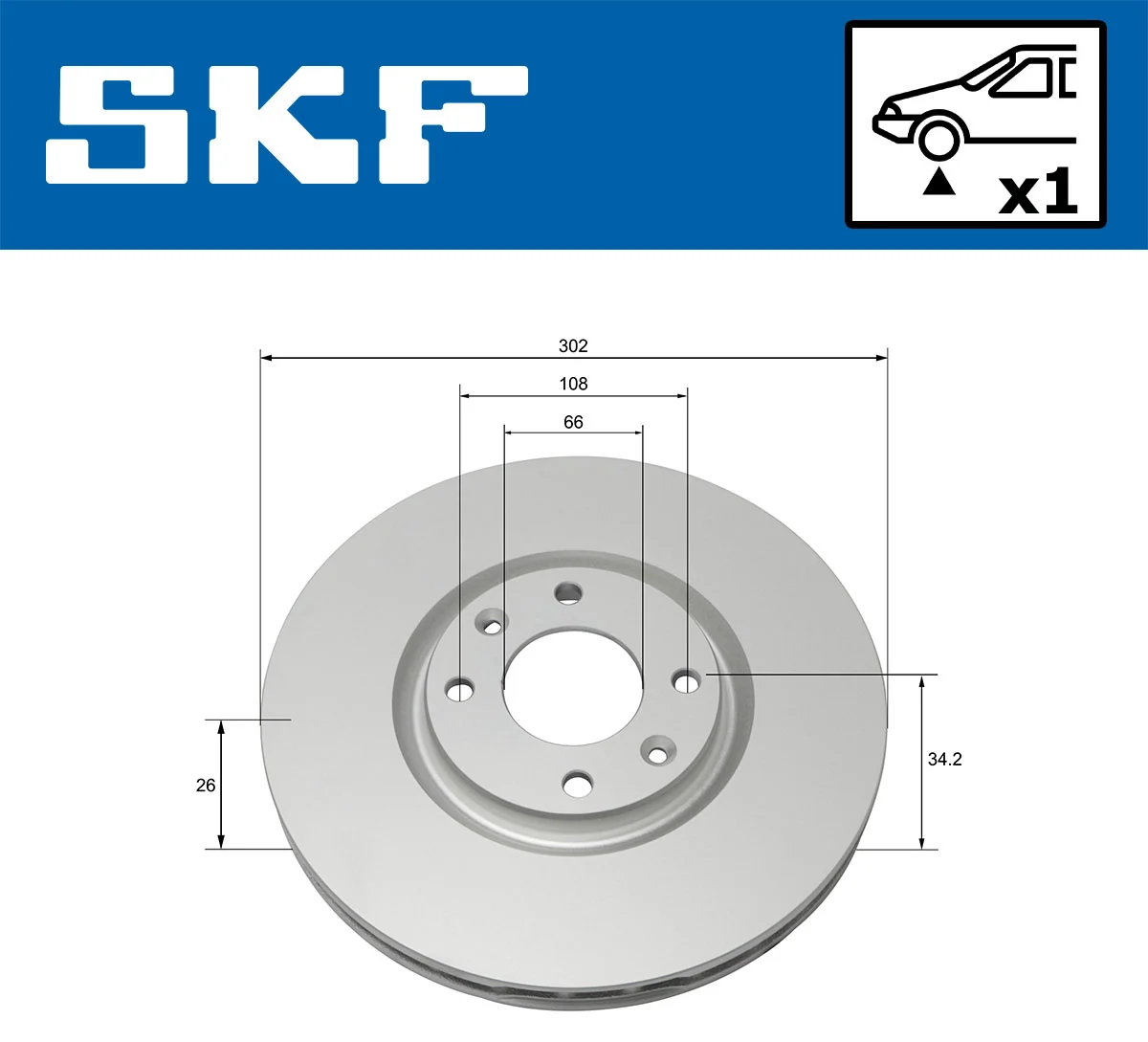 Brake Disc VKBD 80086 V1