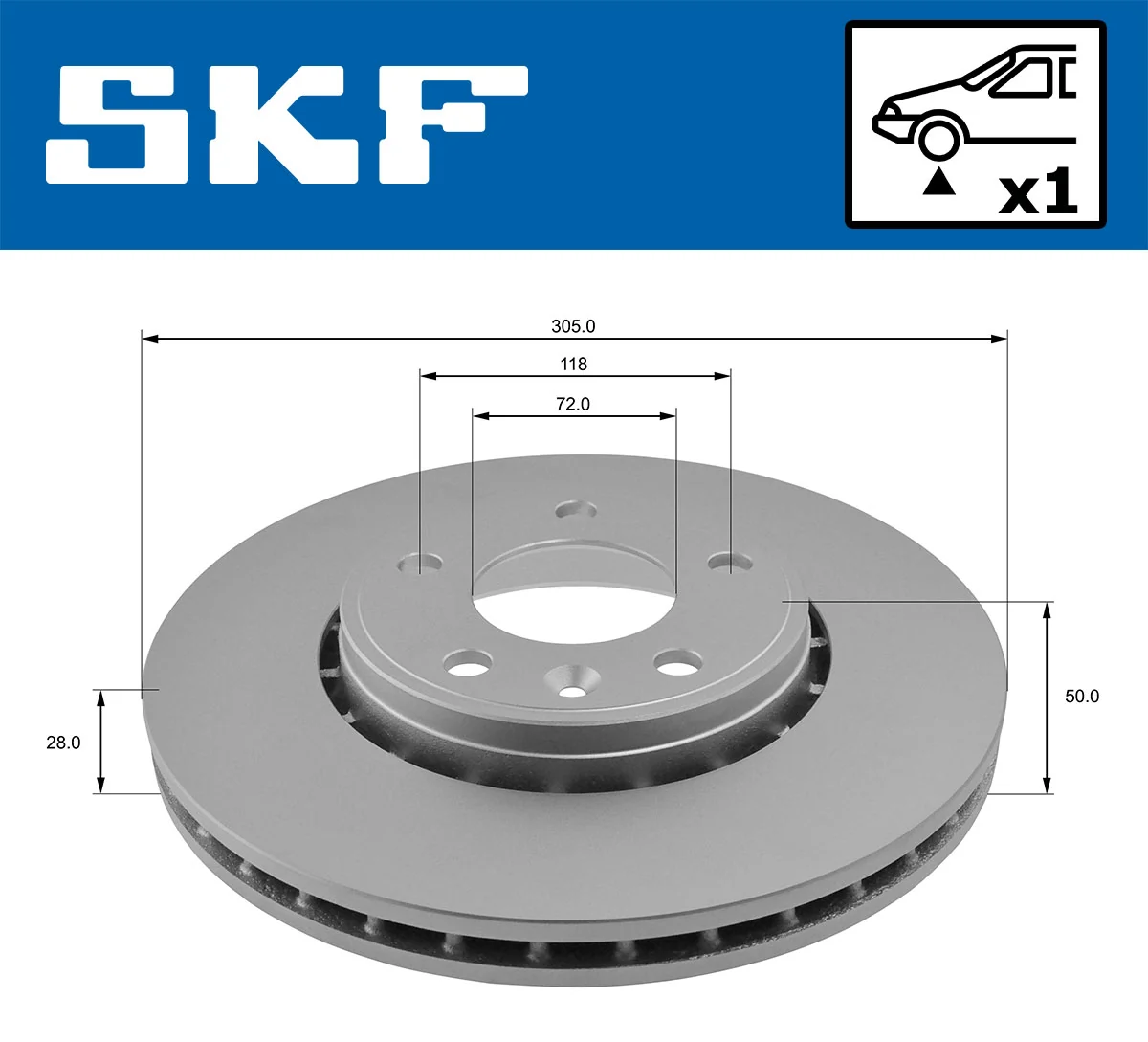 Brake Disc VKBD 80046 V1