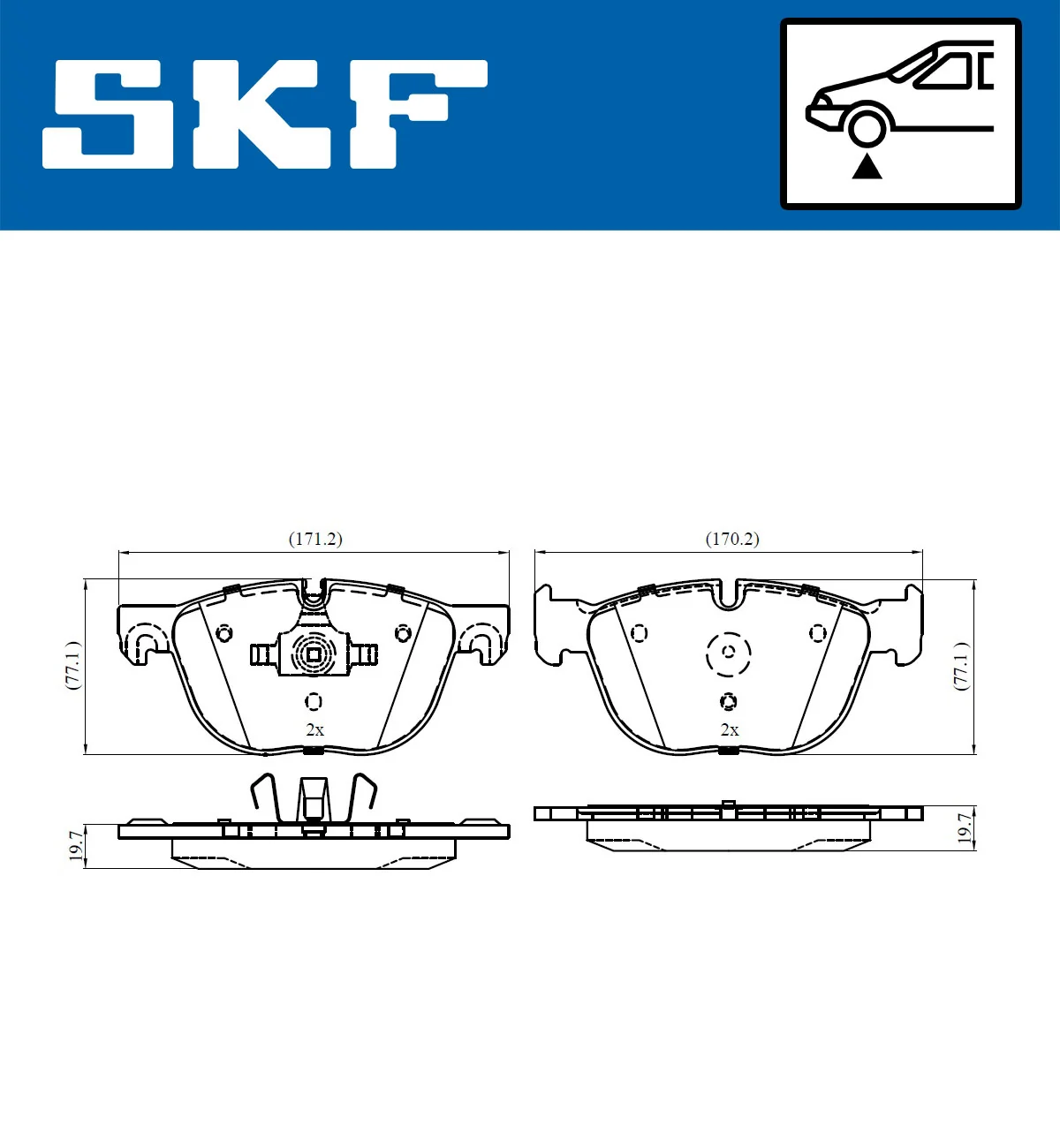Brake Pad Set, disc brake VKBP 80249