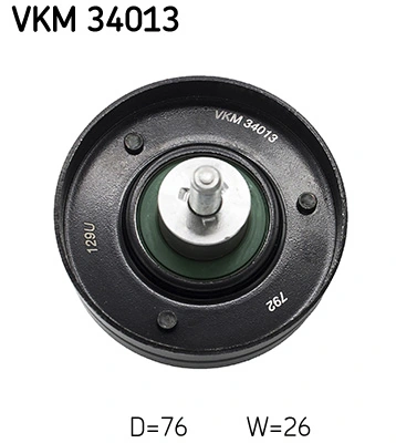 Deflection/Guide Pulley, V-ribbed belt VKM 34013