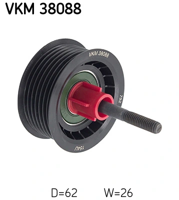 Deflection/Guide Pulley, V-ribbed belt VKM 38088