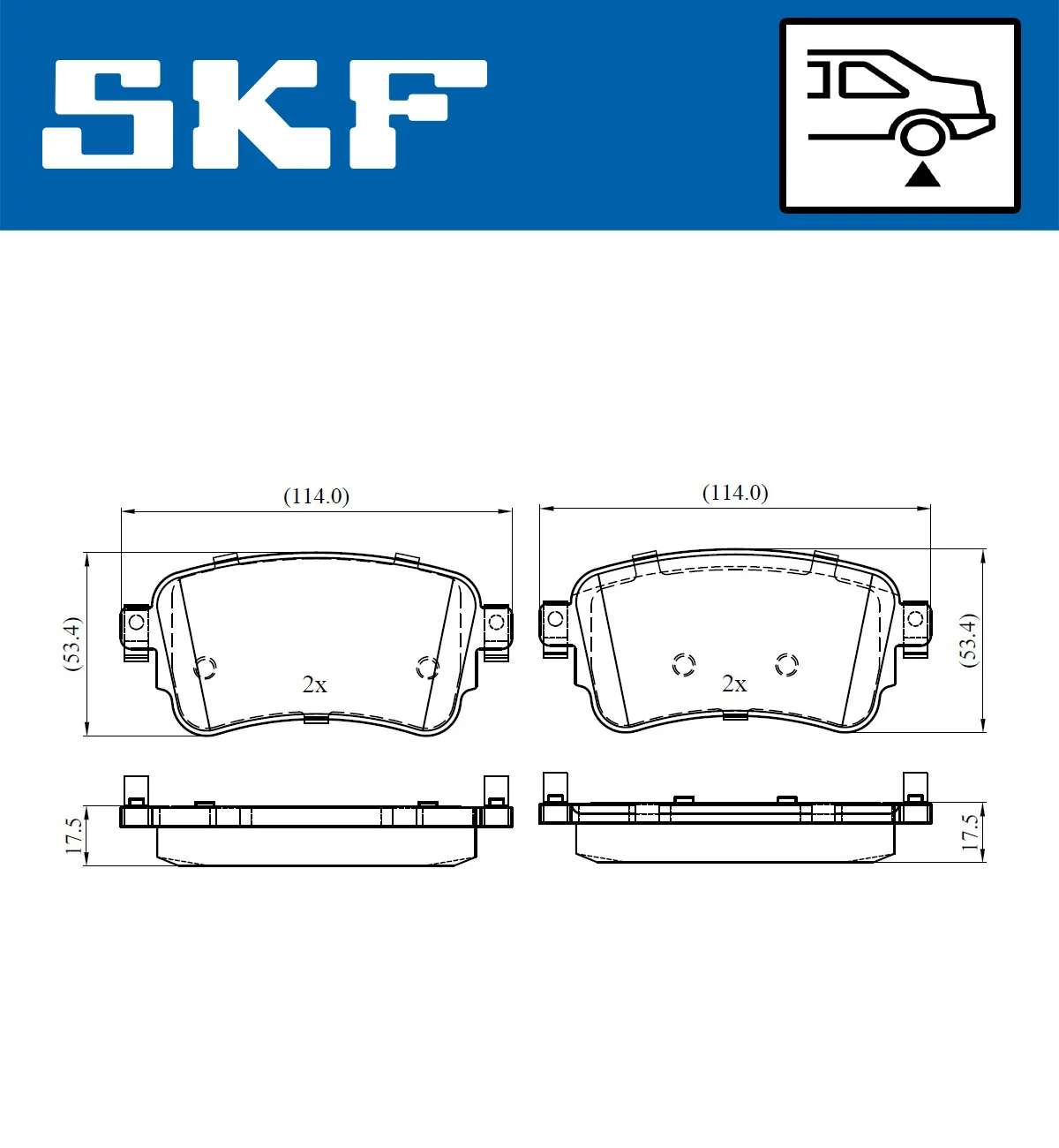 Brake Pad Set, disc brake VKBP 90059