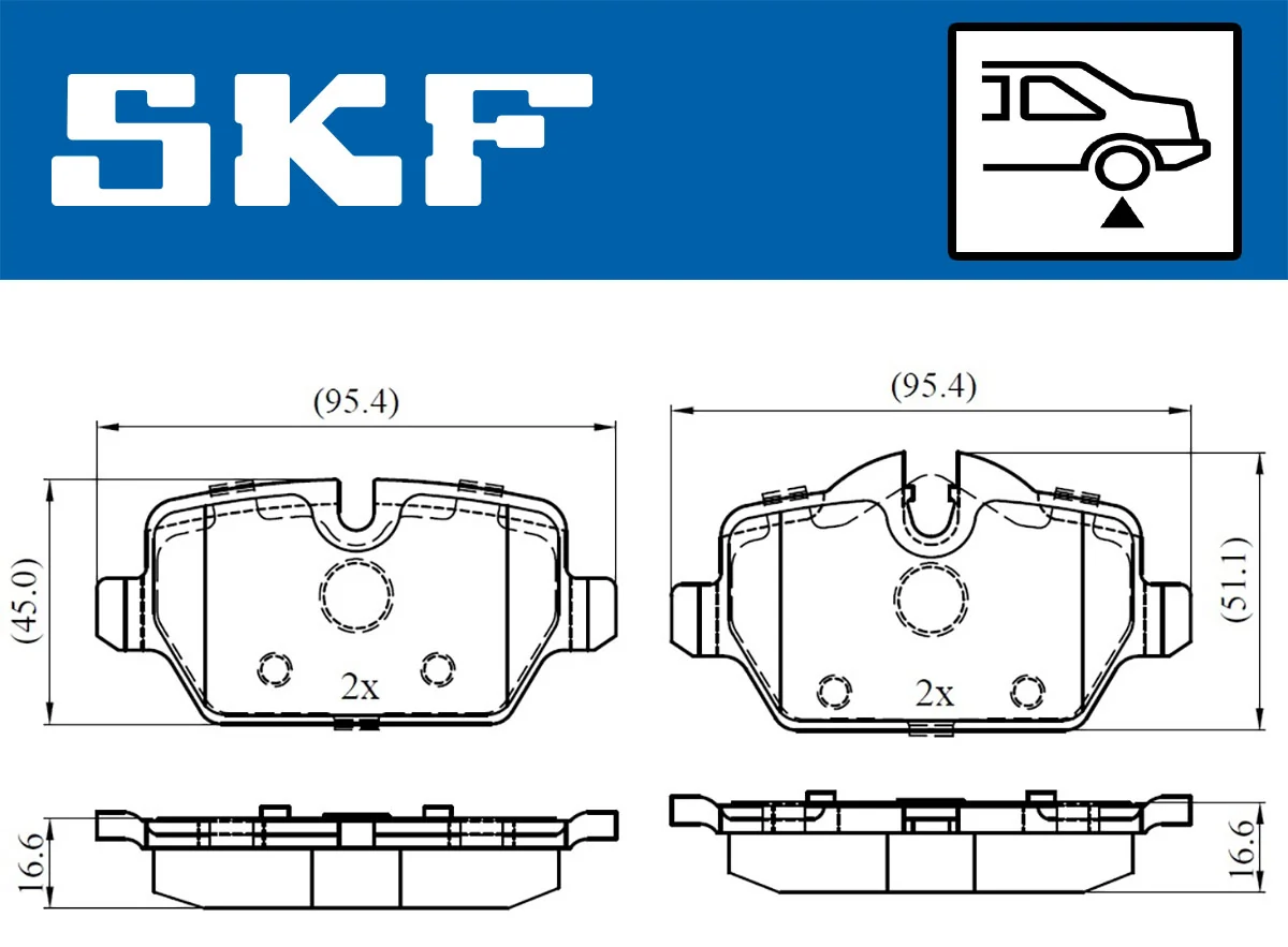Brake Pad Set, disc brake VKBP 90090