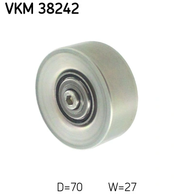 Deflection/Guide Pulley, V-ribbed belt VKM 38242