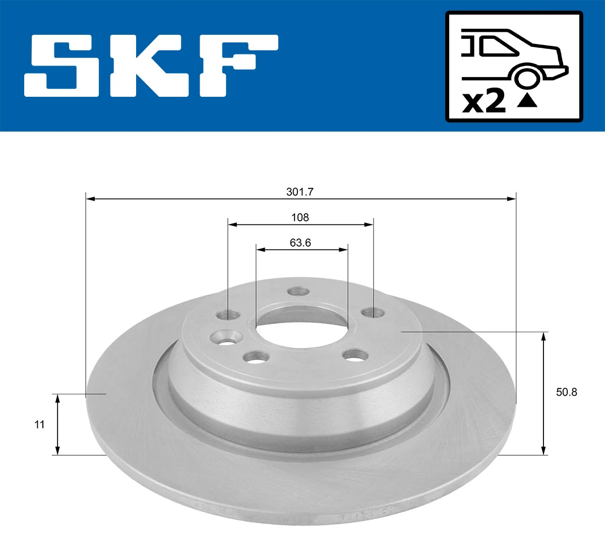 Brake Disc VKBD 90132 S2