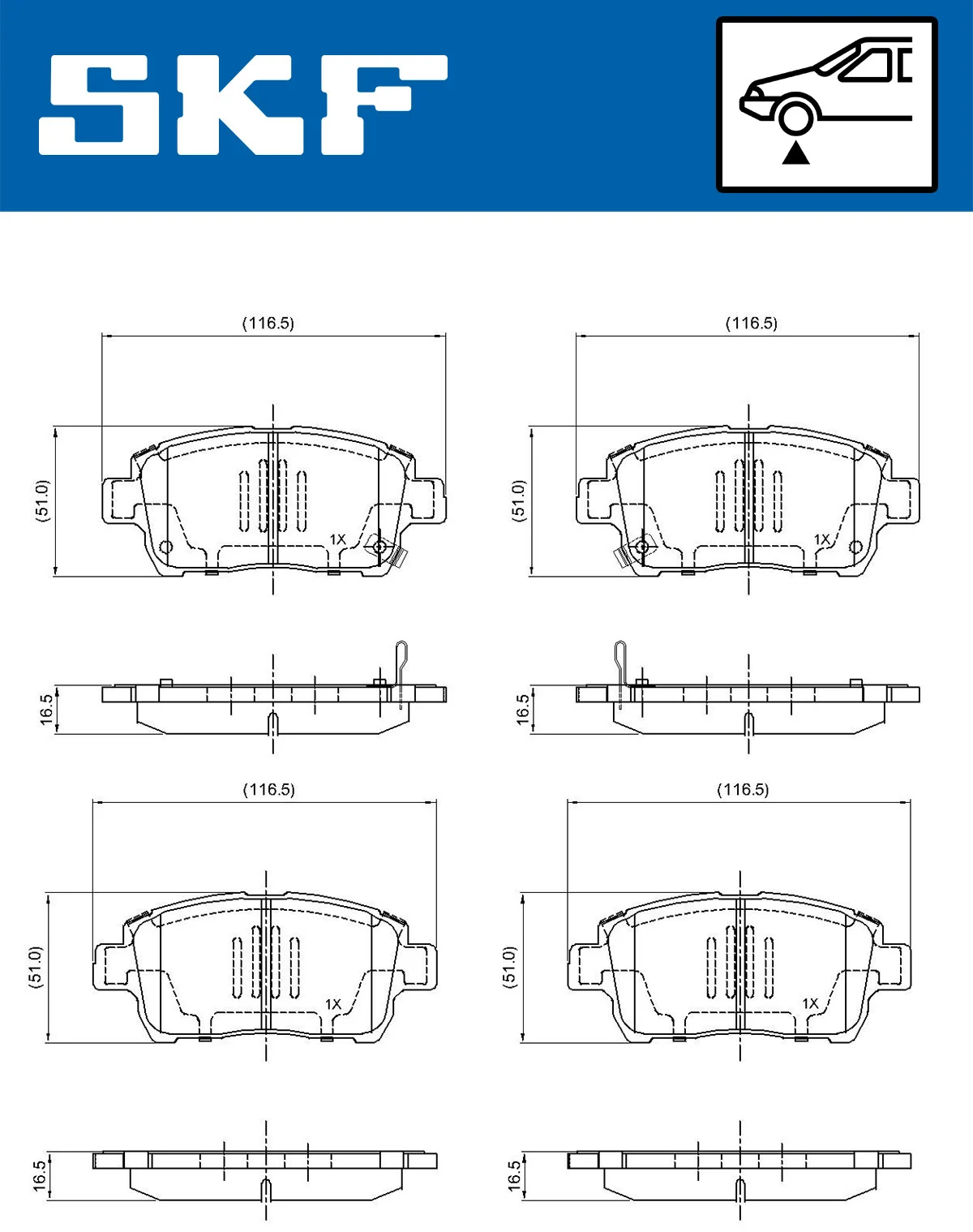 Brake Pad Set, disc brake VKBP 80382 A
