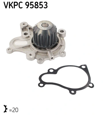 Water Pump, engine cooling Aquamax VKPC 95853
