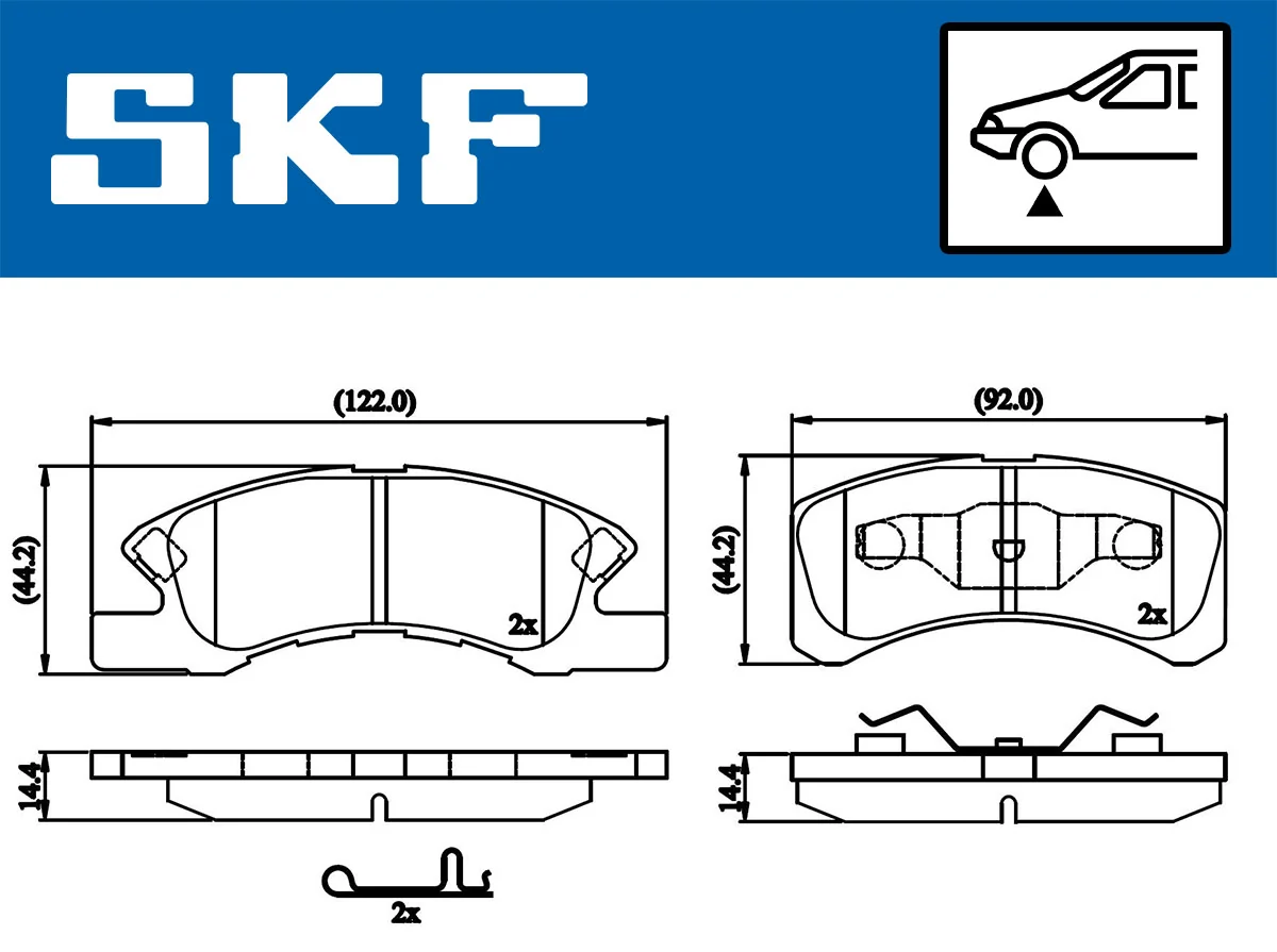 Brake Pad Set, disc brake VKBP 80490 A