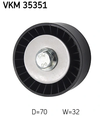 Deflection/Guide Pulley, V-ribbed belt VKM 35351