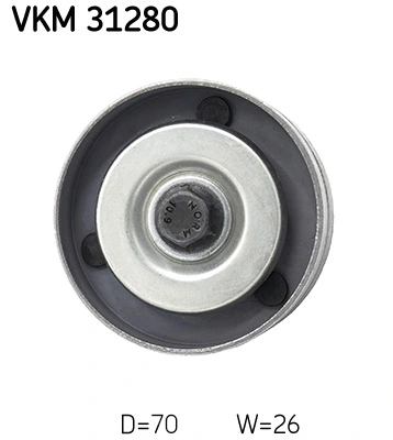 Deflection/Guide Pulley, V-ribbed belt VKM 31280