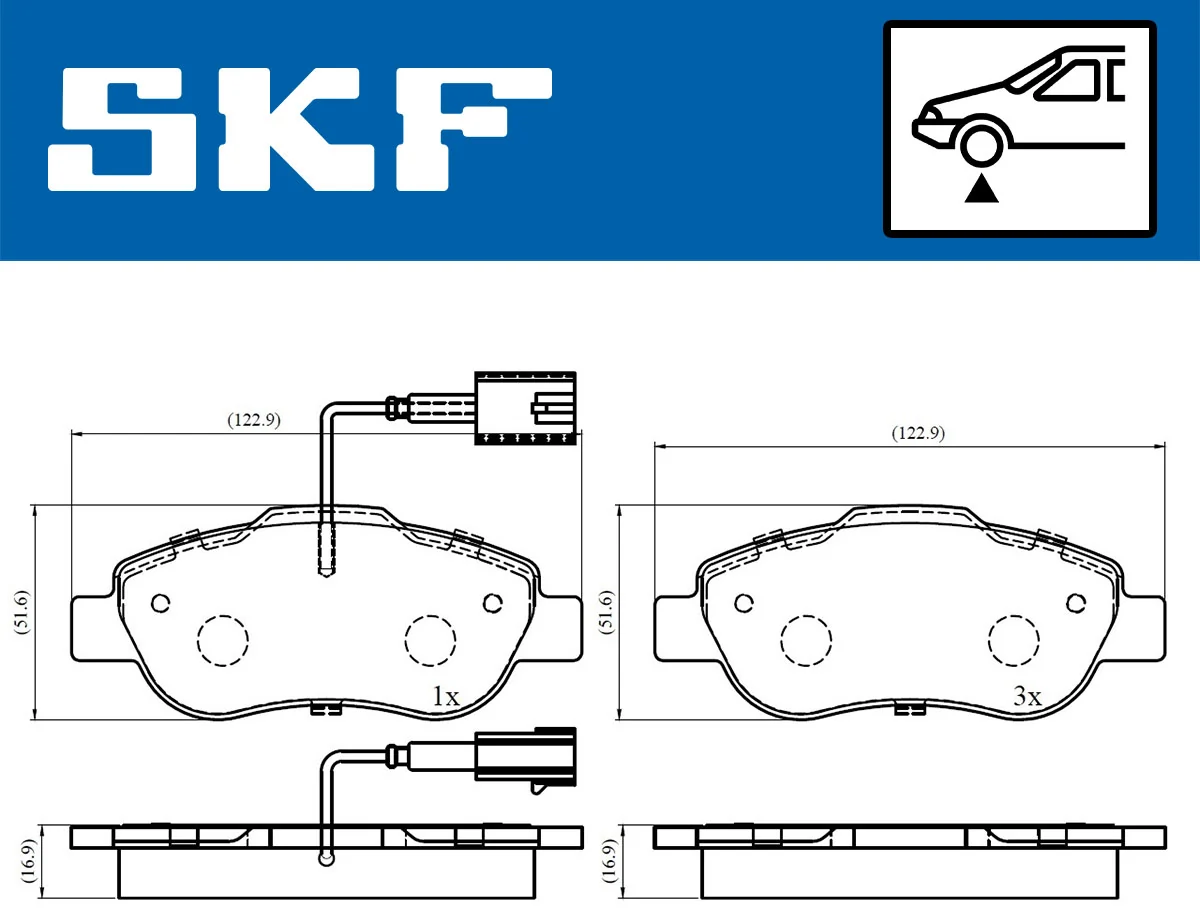 Brake Pad Set, disc brake VKBP 80313 E