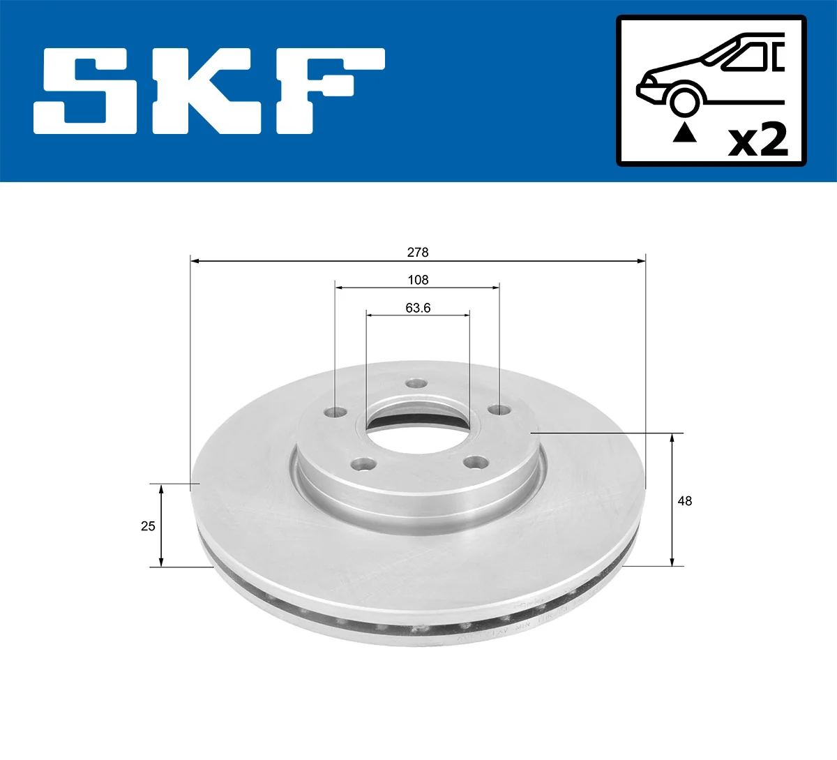 Brake Disc VKBD 80140 V2