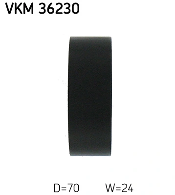 Deflection/Guide Pulley, V-ribbed belt VKM 36230