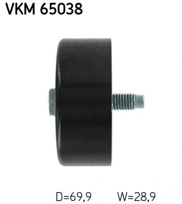 Deflection/Guide Pulley, V-ribbed belt VKM 65038