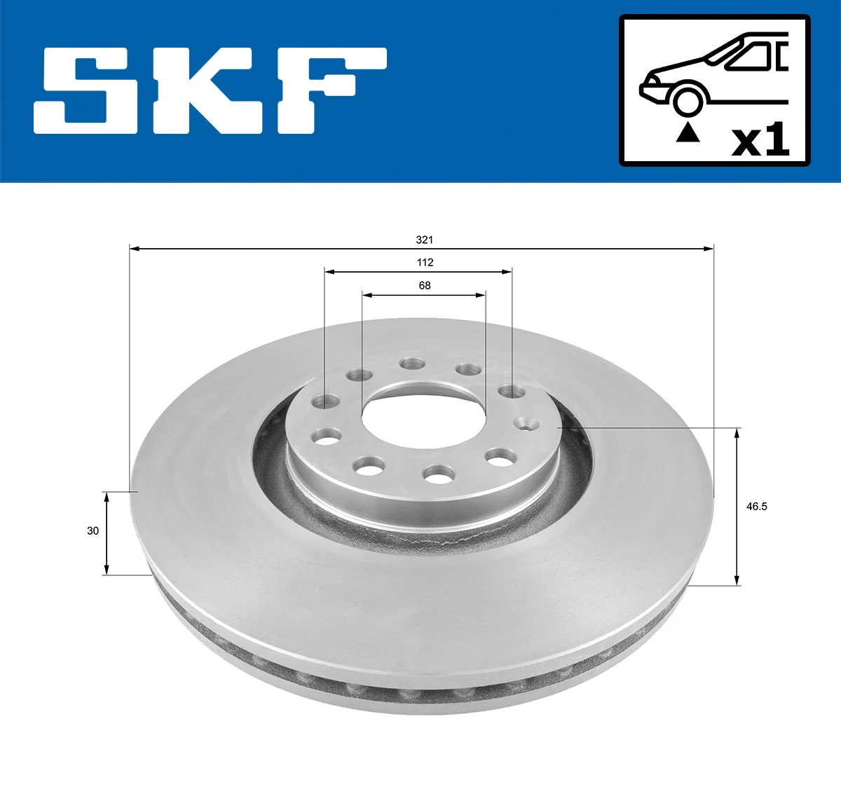 Brake Disc VKBD 80254 V1