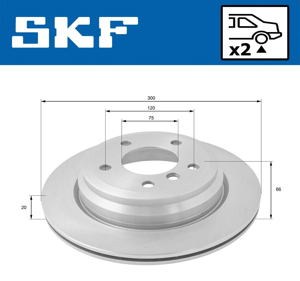 SKF VKBD 91072 V2 Brake Disc